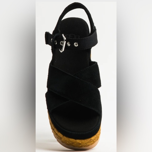 UGG Aubrey Ankle Platform Sandals – Black – Size US 9 - Picture 6 of 16